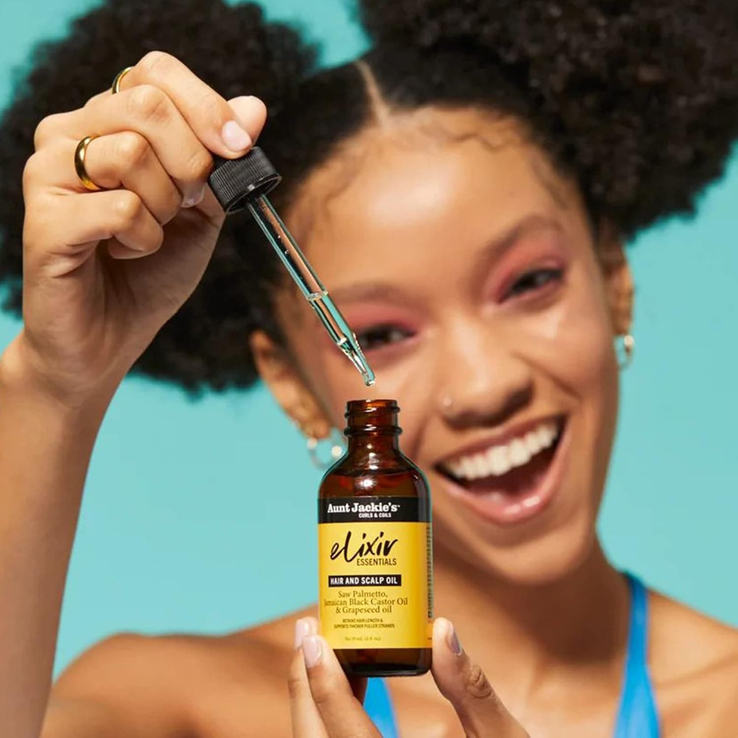 روغن الکسیر مو و کف سر کرچک و هسته انگور آنت جکیز Aunt Jackies Elixir — تصویر ۵