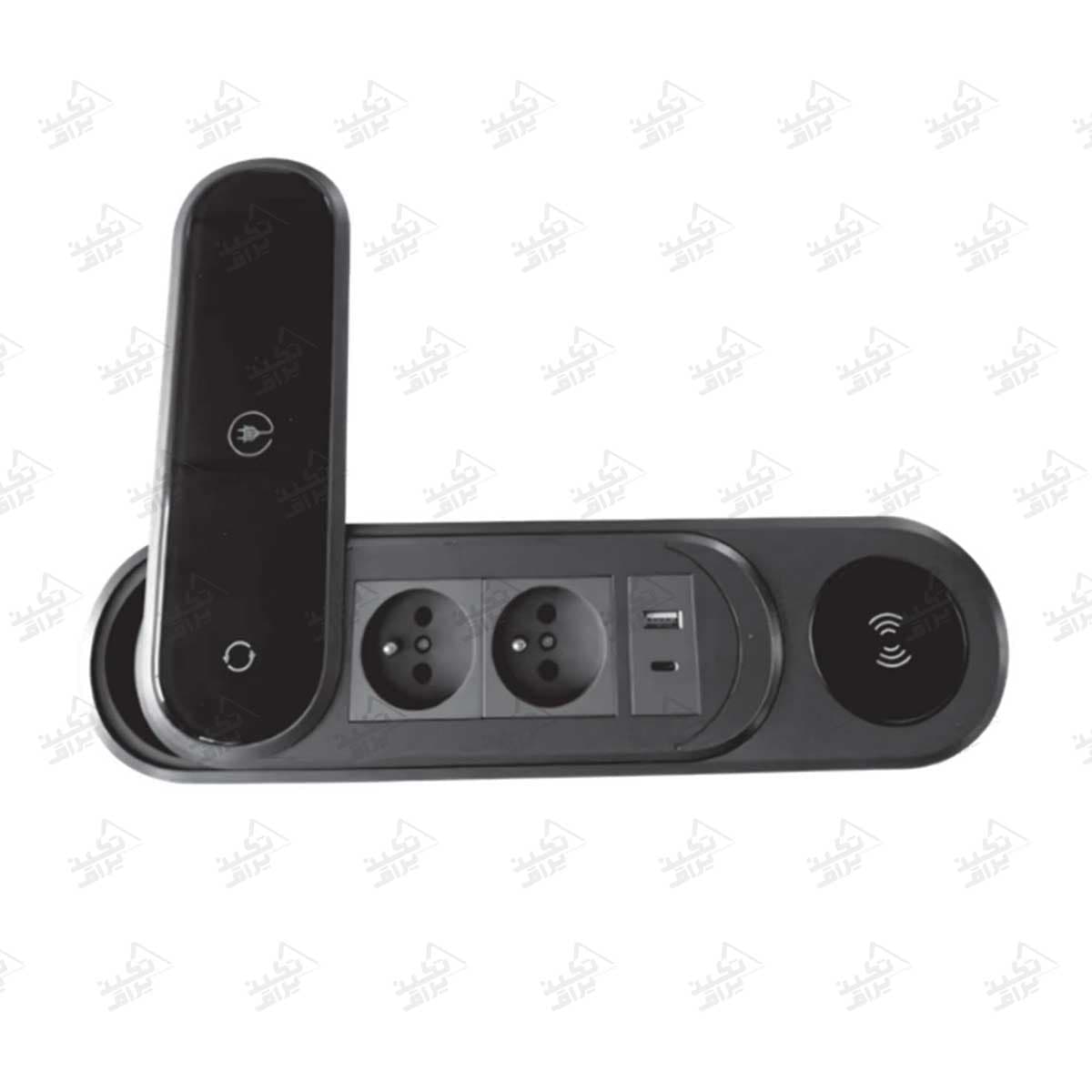 پریز توکار وایرلس دار با درپوش چرخشی فانتونی مدل N320