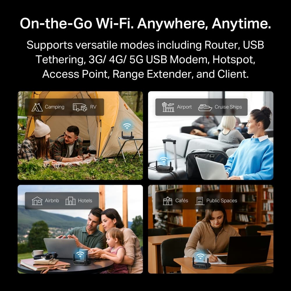 TPLINK TL-WR3602BE BE3600 Wi-Fi 7 Travel Router — تصویر ۷