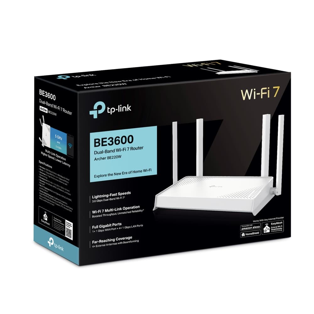 TPLINK Archer BE220W BE3600 dual-band Wi-Fi 7 router — تصویر ۷
