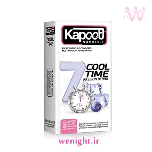 کاندوم کاپوت 7Cool Time تاخیری خوشبو بسته 12 عددی