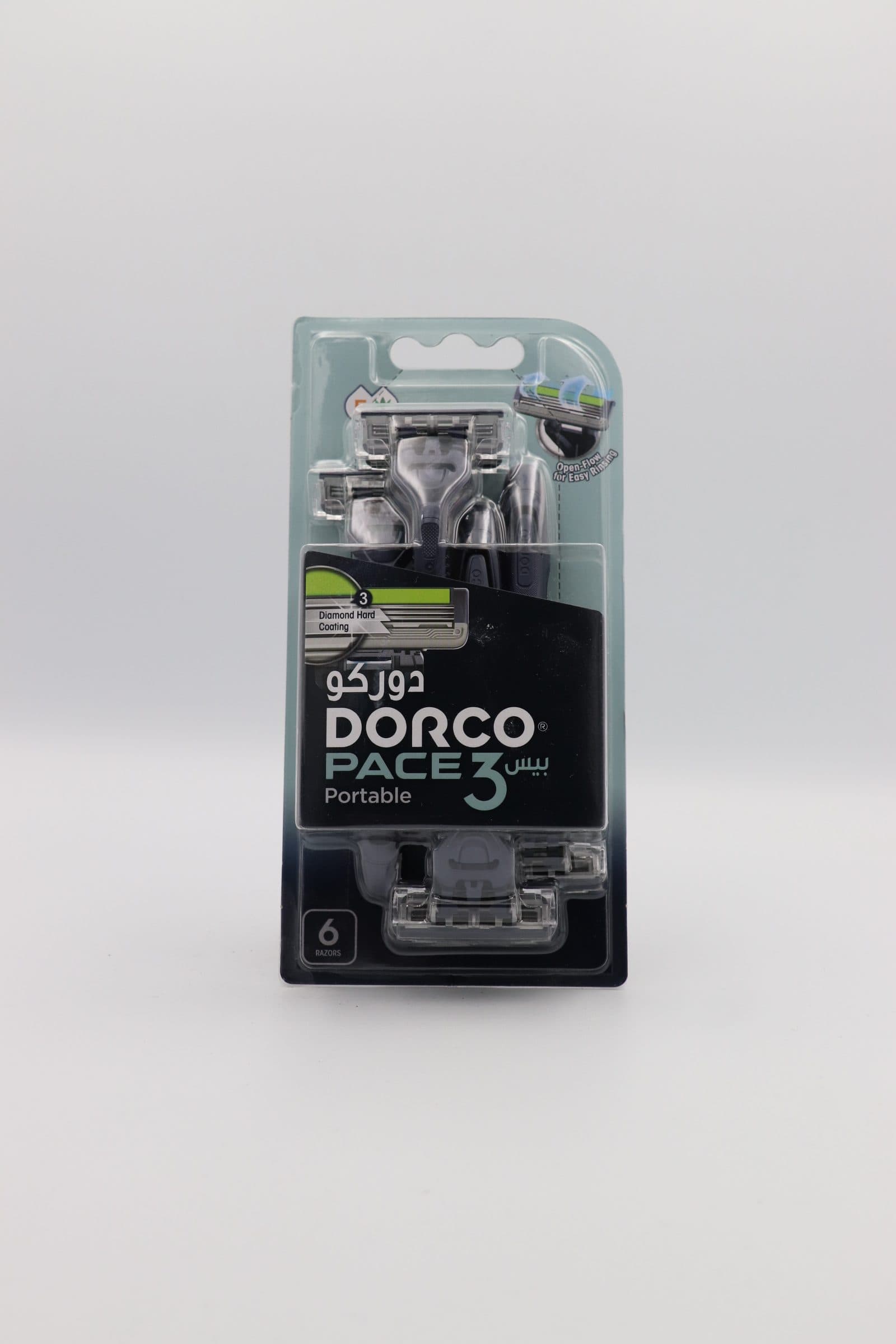 تیغ دورکو پیس 3 یکبار مصرف مردانه 6 عددی (DORCO PACE 3 Disposable Razor 6 Pack)