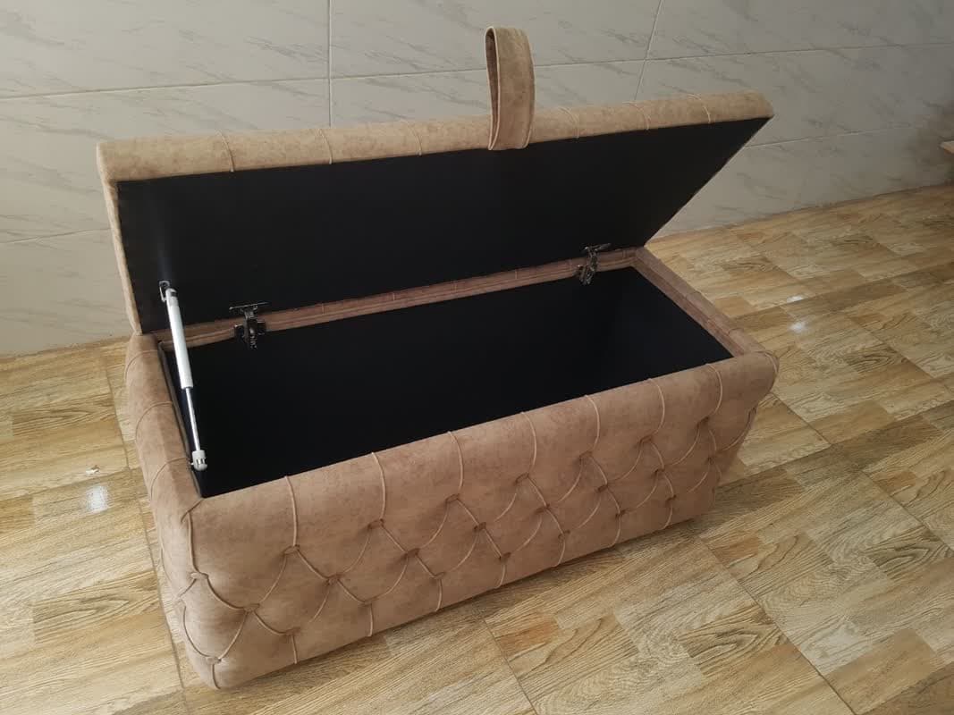 پاف 2نفره مدل چستر باکسدار سایز 120 کد 15 — تصویر ۷