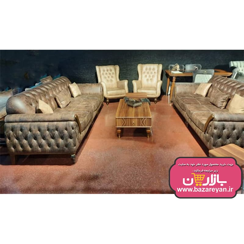 مبل راحتی7 نفره چستر کد105 رنگبندی سفارشی — تصویر ۲