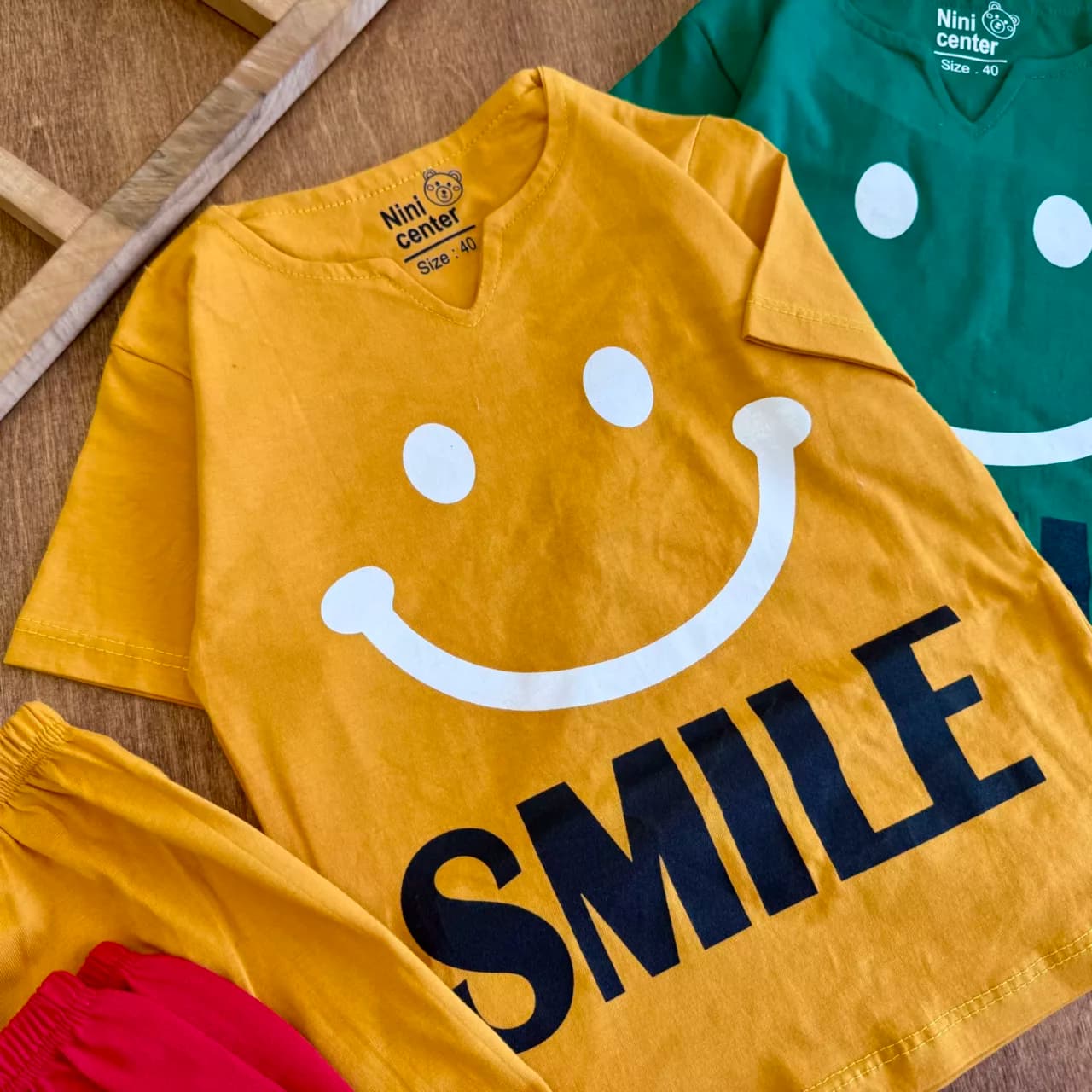 تیشرت شلوارک لبخند SMILE سایز 40،45 کد 6679 — تصویر ۲