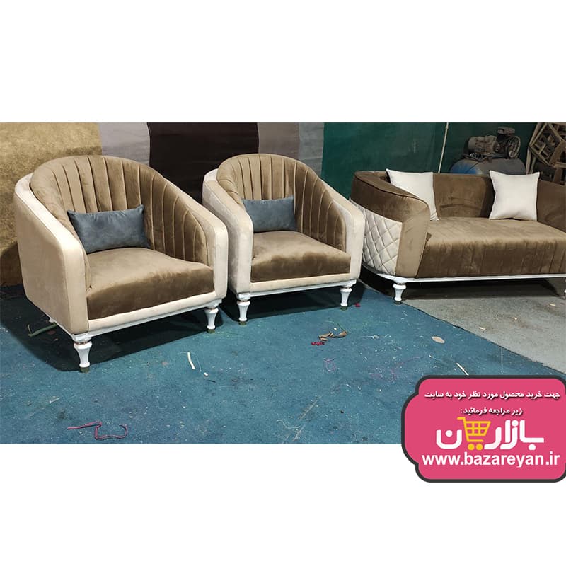 ست مبل 7 نفره و نهارخوری 4 نفره مدل دیانا رنگبندی به سلیقه مشتری با تخفیف ویژه — تصویر ۲