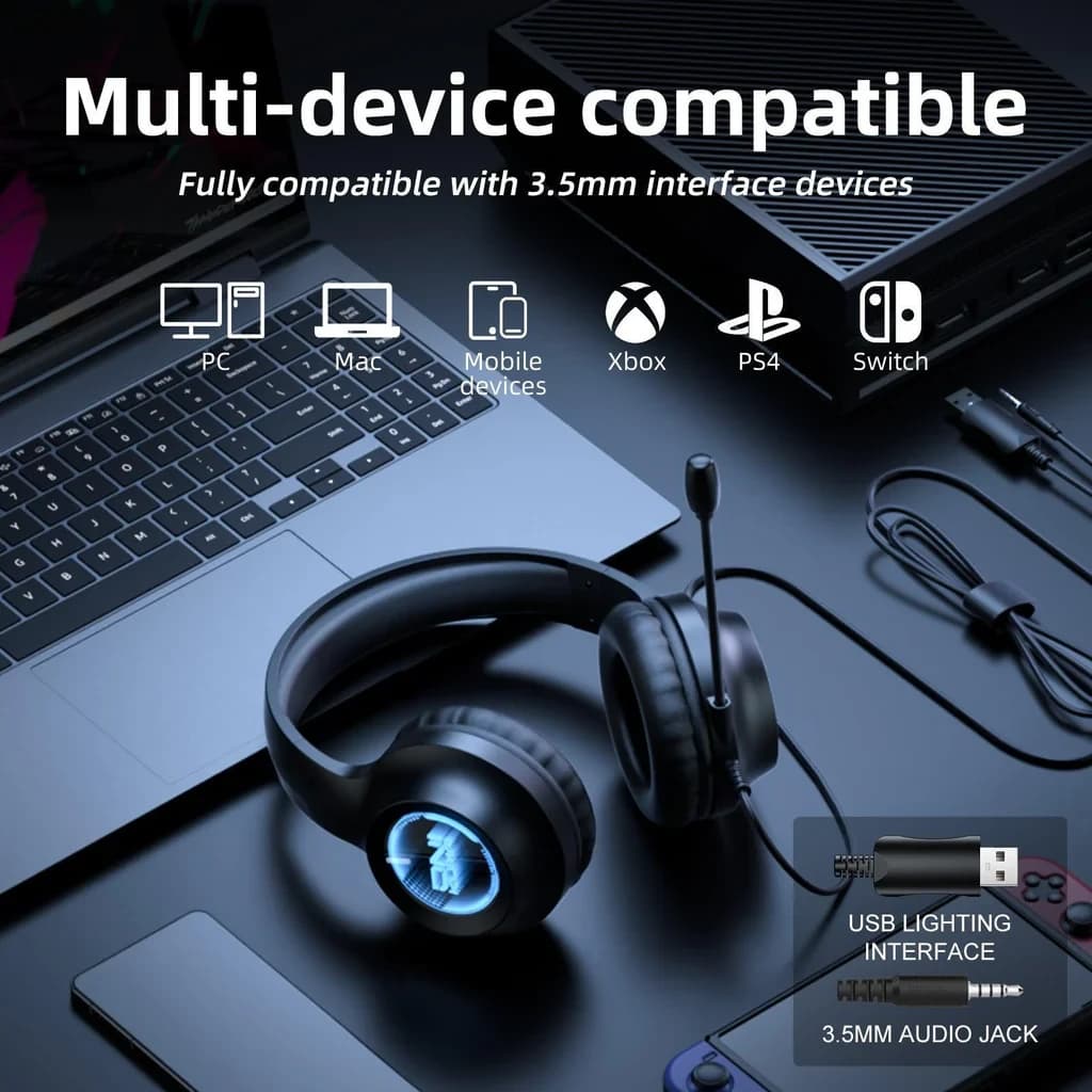 هدست اونیکوما ONIKUMA X36 RGB — تصویر ۳