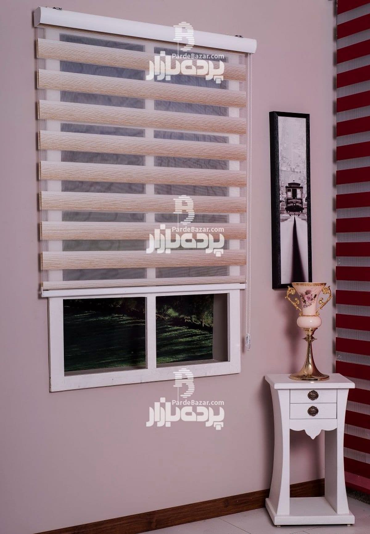 پرده زبرا تک سایز BRISTOL V-01 — تصویر ۳