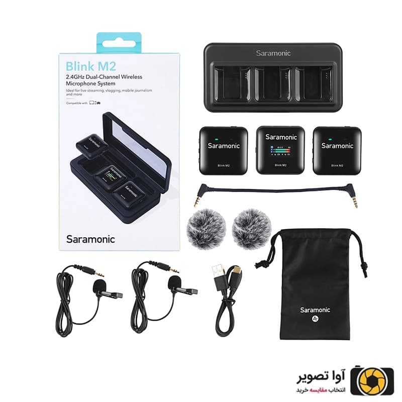 میکروفون بی سیم سارامونیک Saramonic Blink M2 — تصویر ۵
