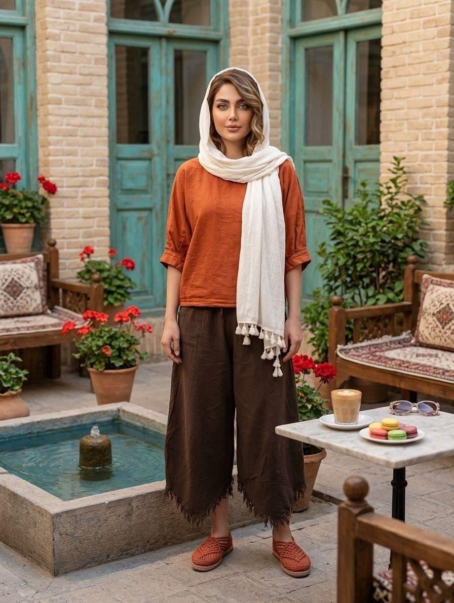 🔹️ست رویه + شلوار — تصویر ۲