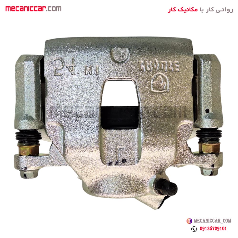 مجموعه کالیپر (سیلندر) ترمز چرخ جلو راست با لنت تکستار رانا و 206 تیپ 5 کروز — تصویر ۴