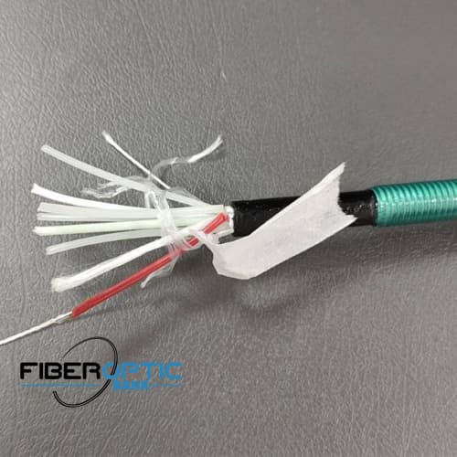 کابل فیبر نوری 48 کور خشک خاکی OBUC 4*12 برند PBN — تصویر ۳