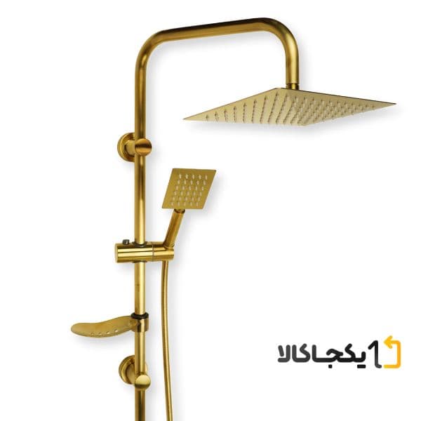 علم دوش حمام مدل یونیورست 403 استیل طلامات — تصویر ۲