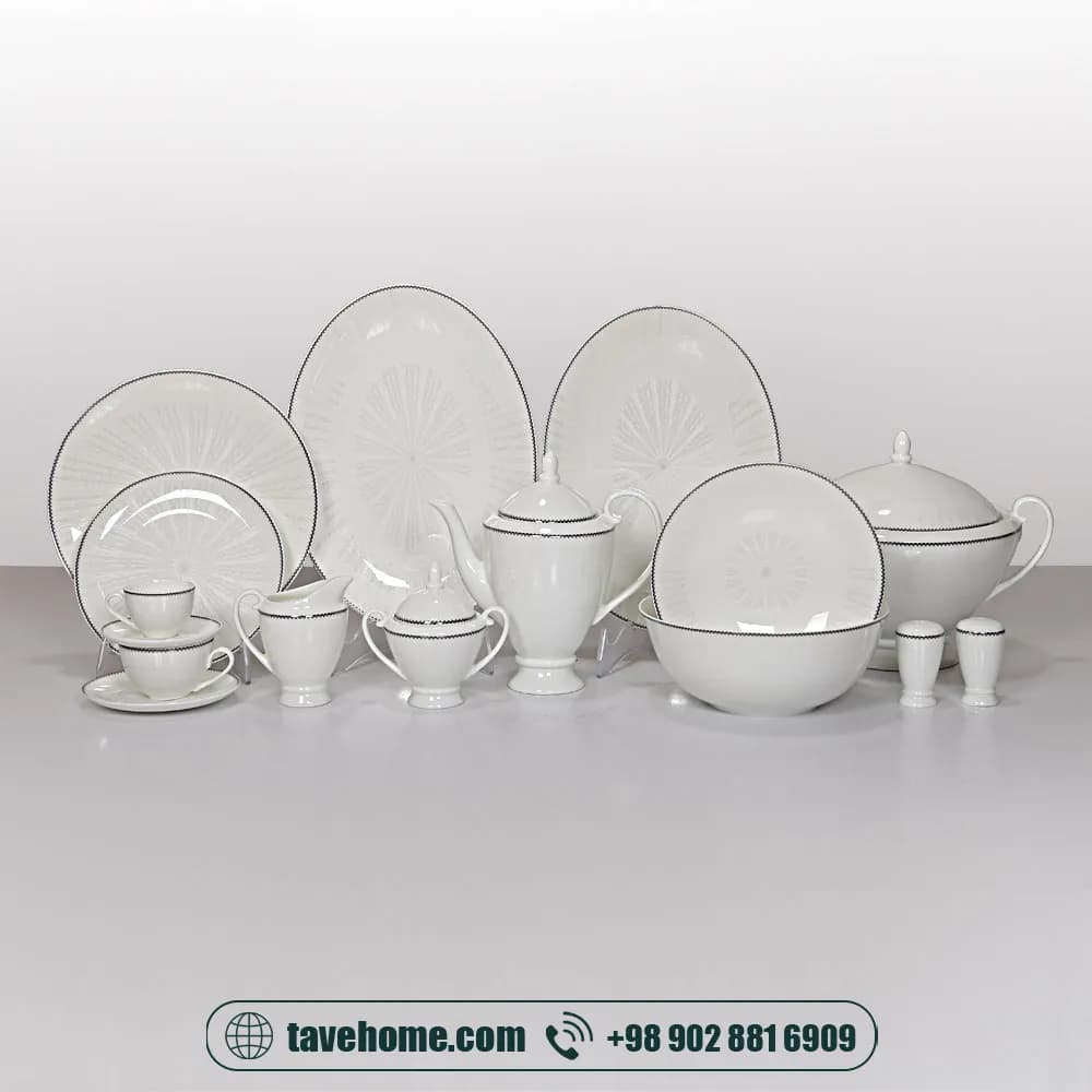 سرویس چینی 134پارچه پُرسل کد 5183 <span>PORCELLE (11100026)</span>