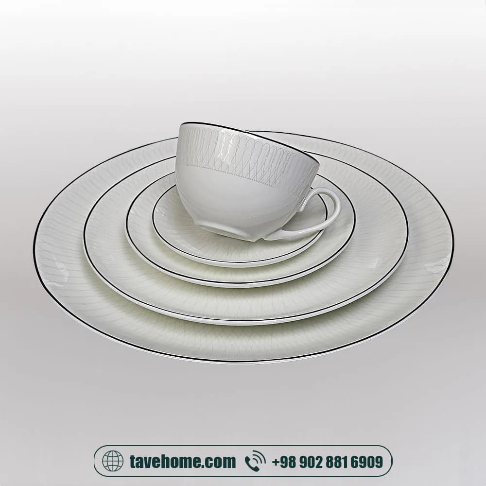 سرویس چینی 134 پارچه پُرسل کد 5166 <span>PORCELLE (11100024)</span> — تصویر ۳