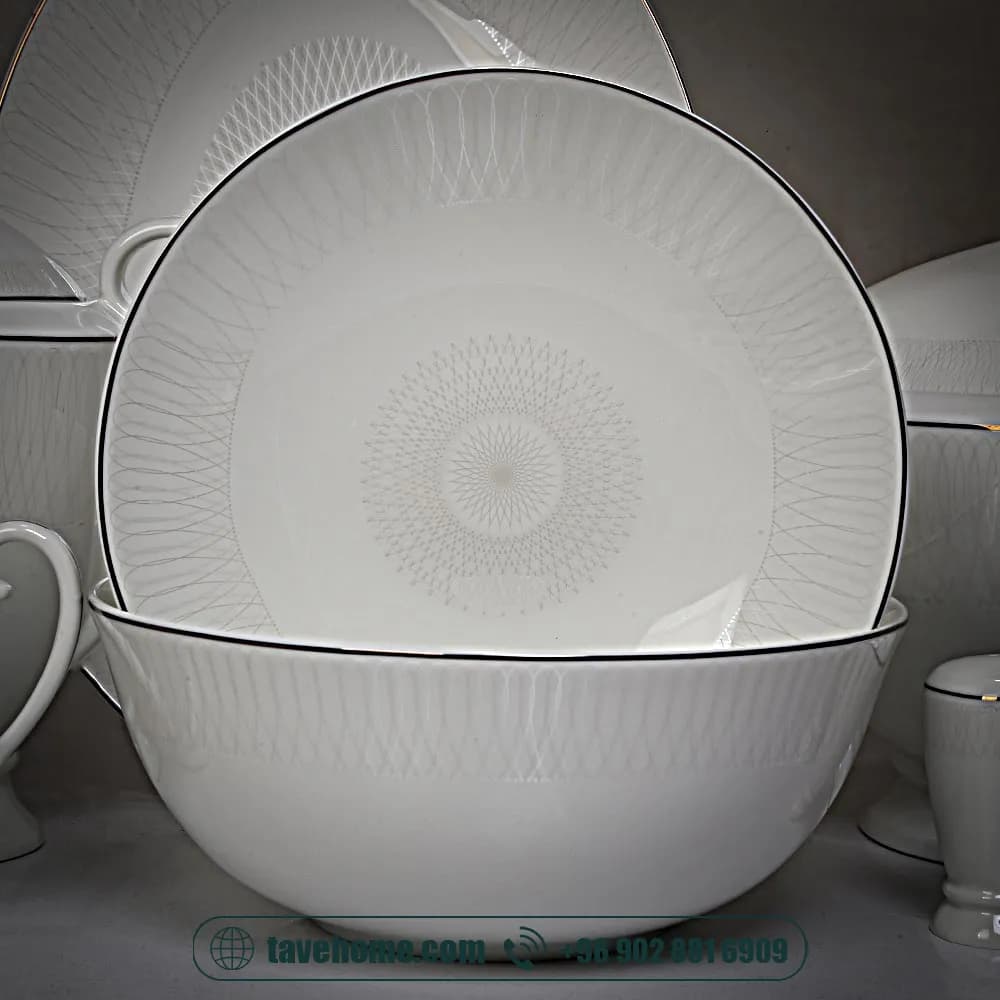 سرویس چینی 134 پارچه پُرسل کد 5166 <span>PORCELLE (11100024)</span> — تصویر ۵