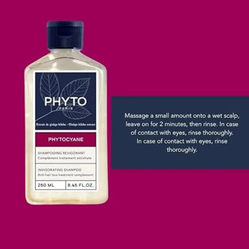شامپو ضد ریزش مو زنان فیتو Phyto مدل Phytocyane حجم 250 میلی لیتر — تصویر ۴