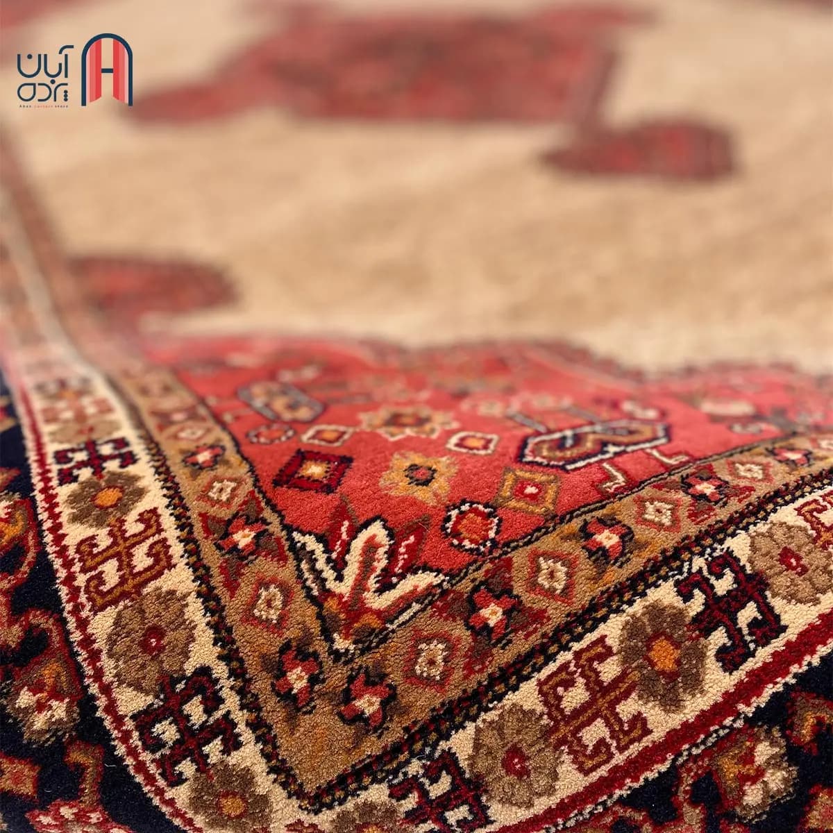 فرش کلکسیون خزان کد فرش 2-419، رنگ بژ چهارمتری — تصویر ۴
