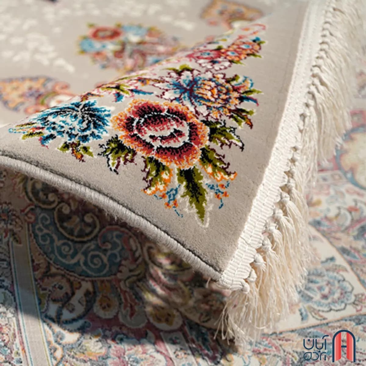 فرش کلکسیون کلاسیک کد V-101، رنگ فیلی چهارمتری — تصویر ۶