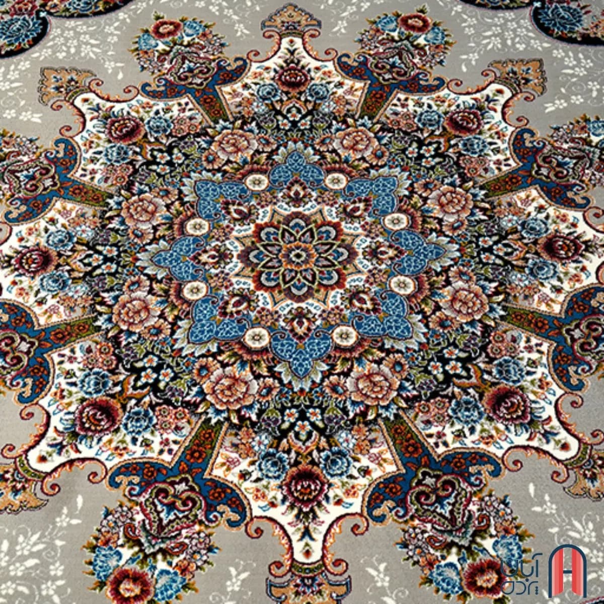 فرش کلکسیون کلاسیک کد V-101، رنگ فیلی چهارمتری — تصویر ۳