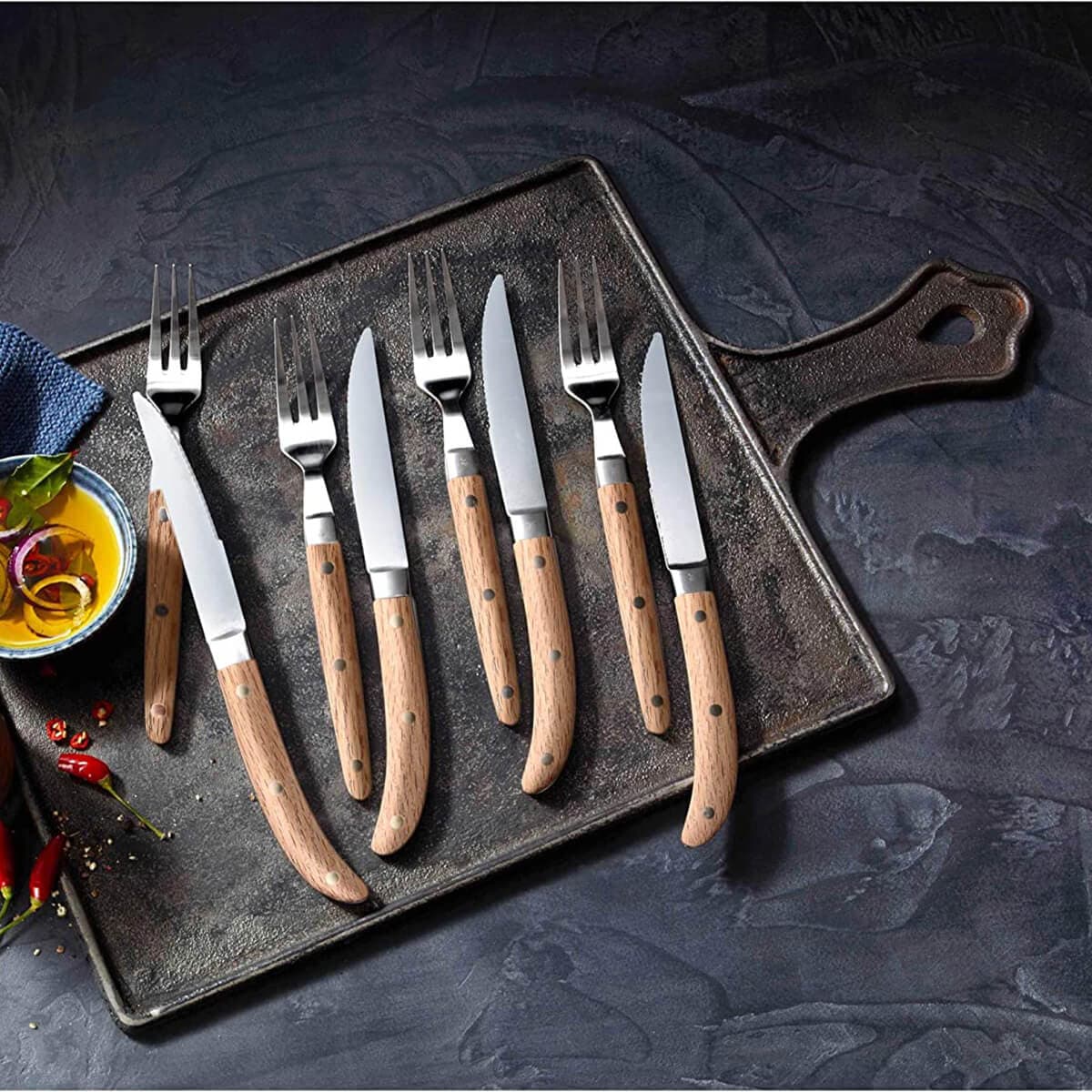 کارد و چنگال استیک 6 نفره وی ام اف | WMF Ranch steak cutlery — تصویر ۶