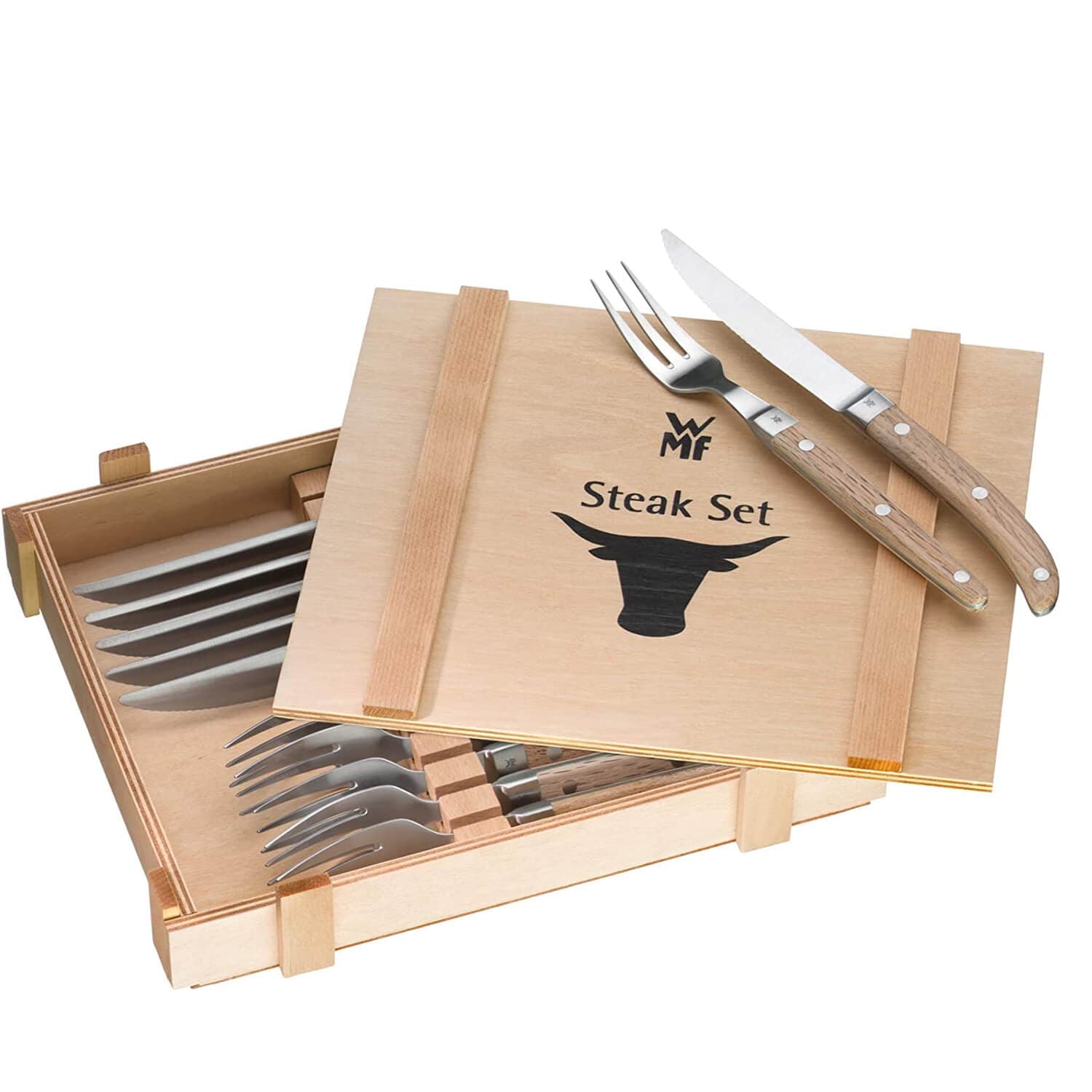 کارد و چنگال استیک 6 نفره وی ام اف | WMF Ranch steak cutlery — تصویر ۲