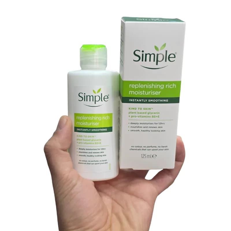 کرم آبرسان صورت سیمپل مدل Replenishing Rich مناسب پوست خشک حجم 125 میلی لیتر — تصویر ۷