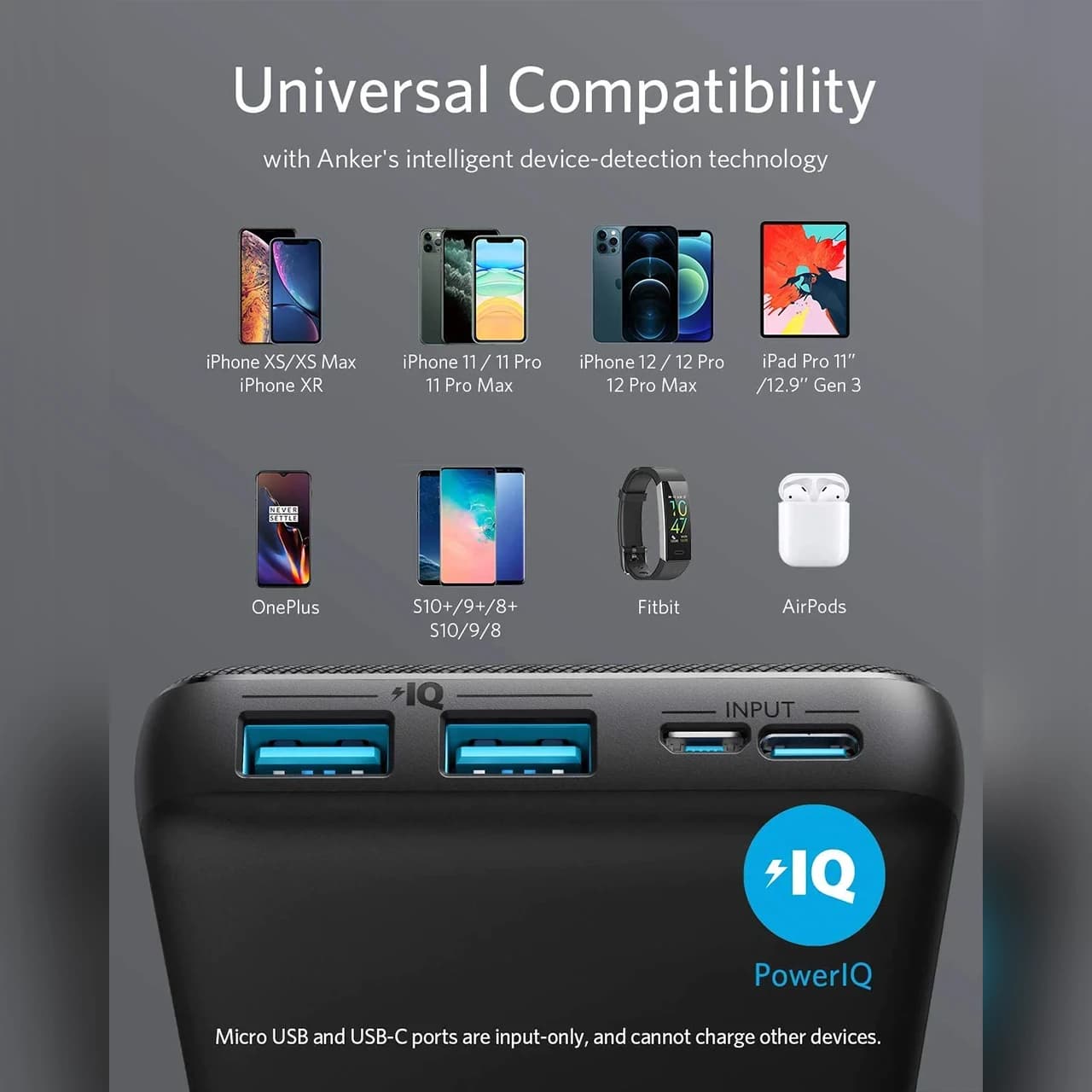پاوربانک انکر مدل A1268 با ظرفیت 20000 میلی آمپر ساعت و توان 15W — تصویر ۷