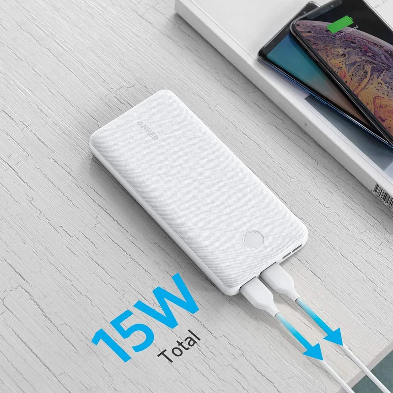 پاوربانک انکر مدل A1268 با ظرفیت 20000 میلی آمپر ساعت و توان 15W — تصویر ۶