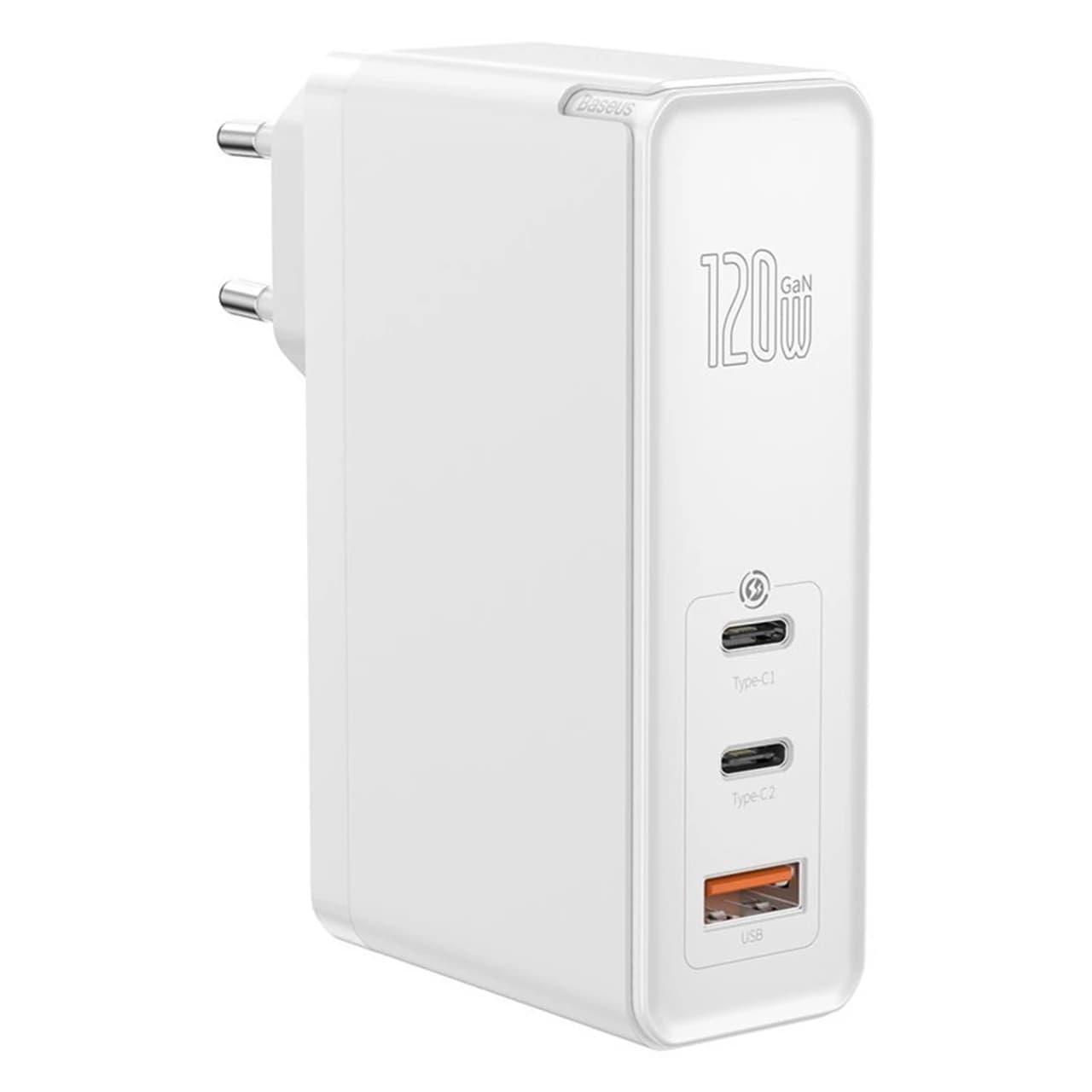 شارژر دیواری بیسوس مدل CCGAN-J01 با توان خروجی 120 وات به همراه کابل — تصویر ۶