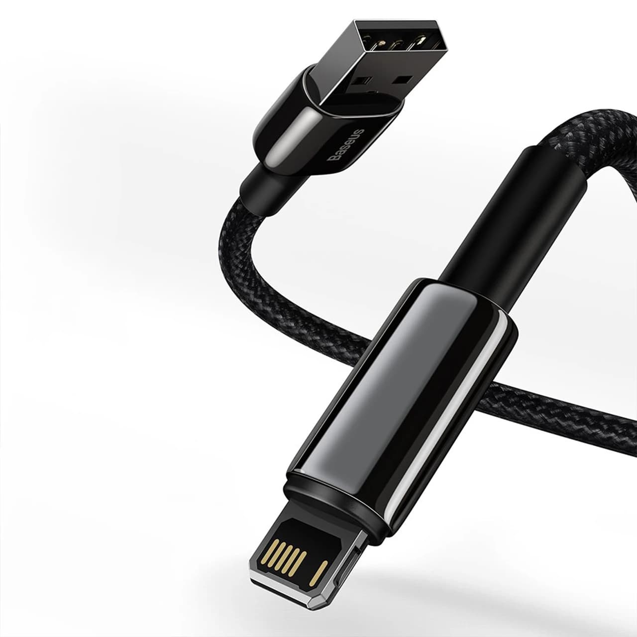 کابل تبدیل USB به لایتینیگ بیسوس مدل CALWJ طول 1 متر توان 2.4 آمپر — تصویر ۳