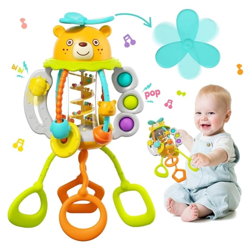 جغجغه آویزی هولی تویز طرح خرس مدل Hola Toys HE7916