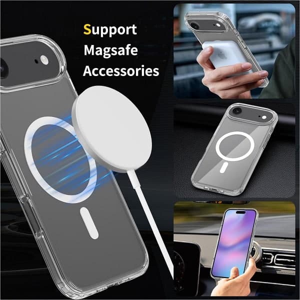 کاور شفاف گوشی اپل آیفون 17 ایر مدل MagSafe — تصویر ۵