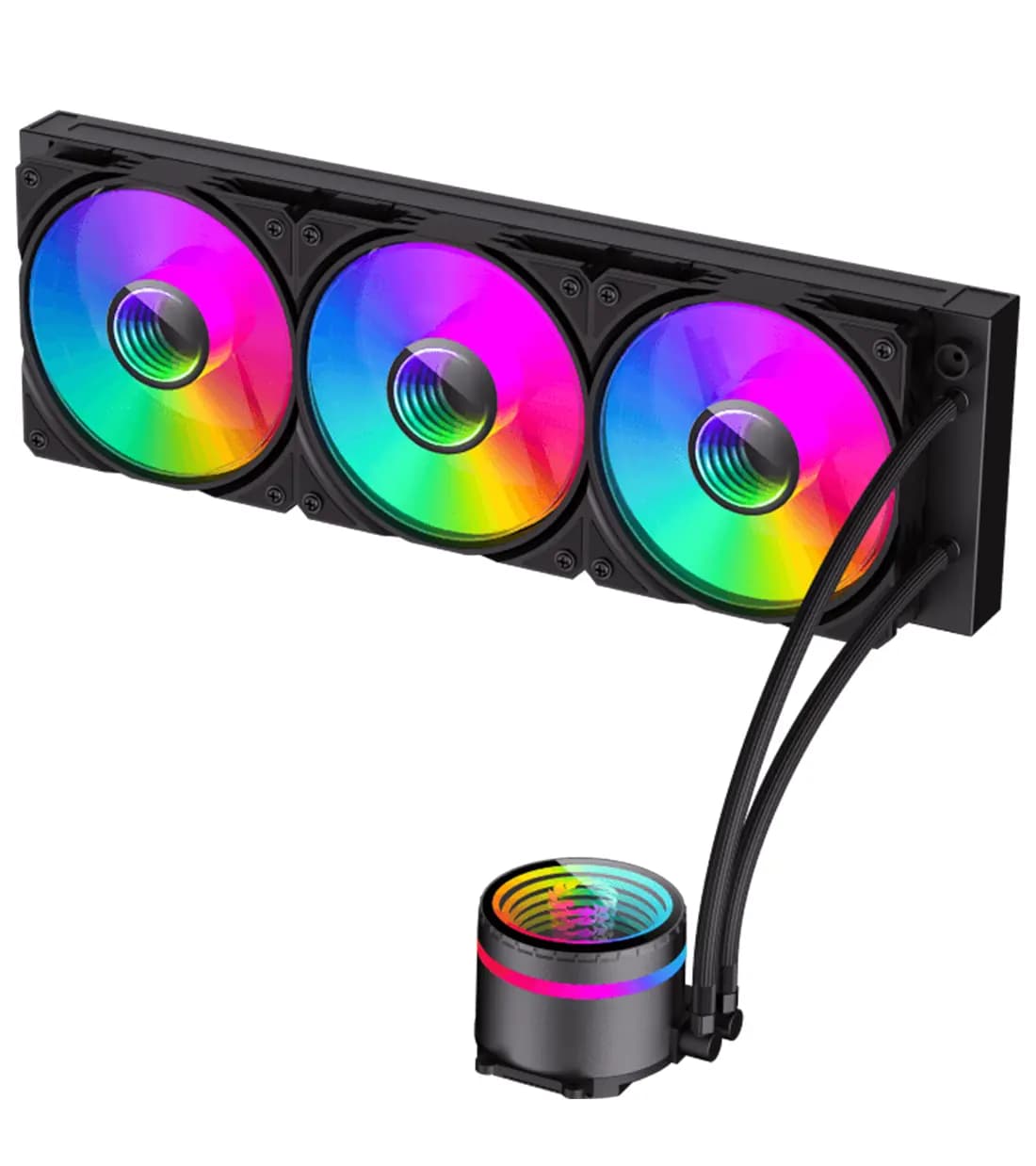 خنک کننده مایع پردازنده گیم مکس مدل IceBurg 360 Infinity Black — تصویر ۸