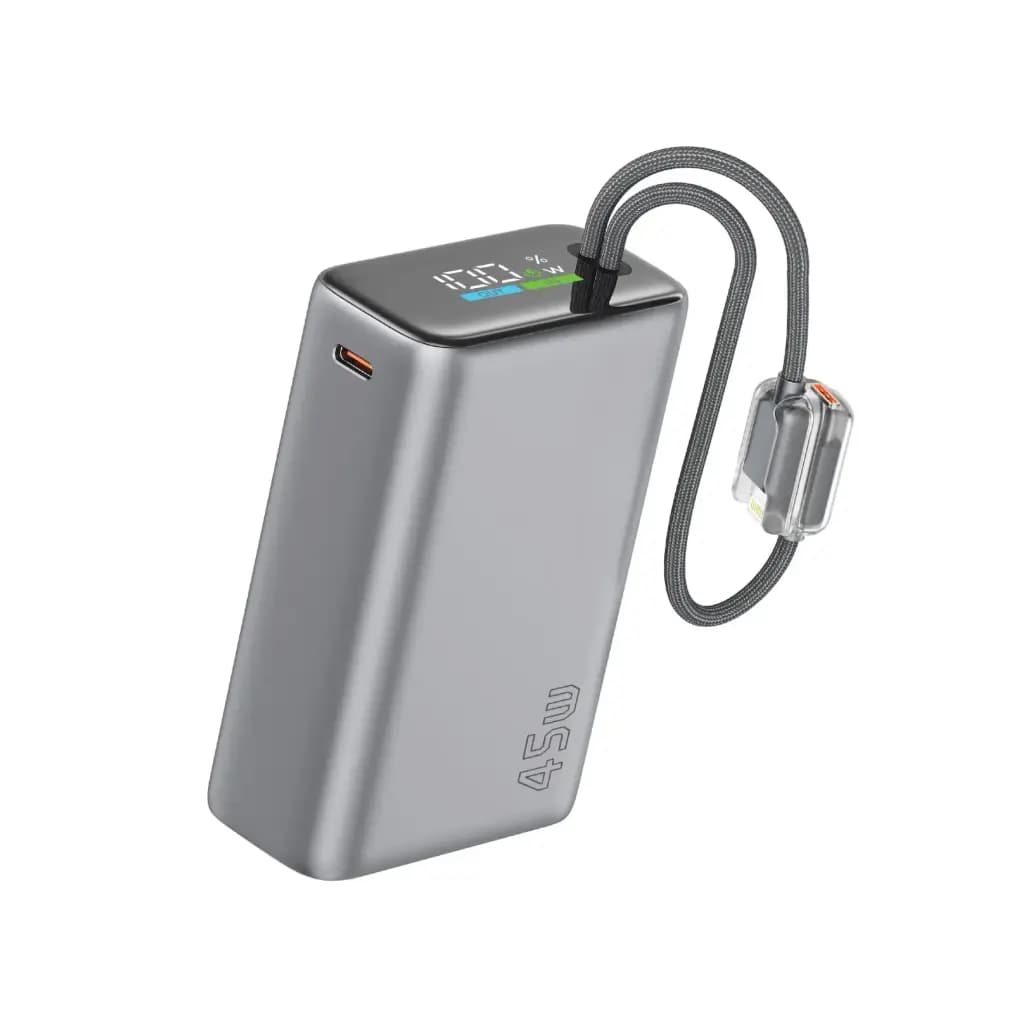 پاوربانک 20000mAH سوپرفست کابل متصل گرین لاین ایبیزا 45 Green Lion Power Bank Ibiza 20000mAH 45W — تصویر ۳