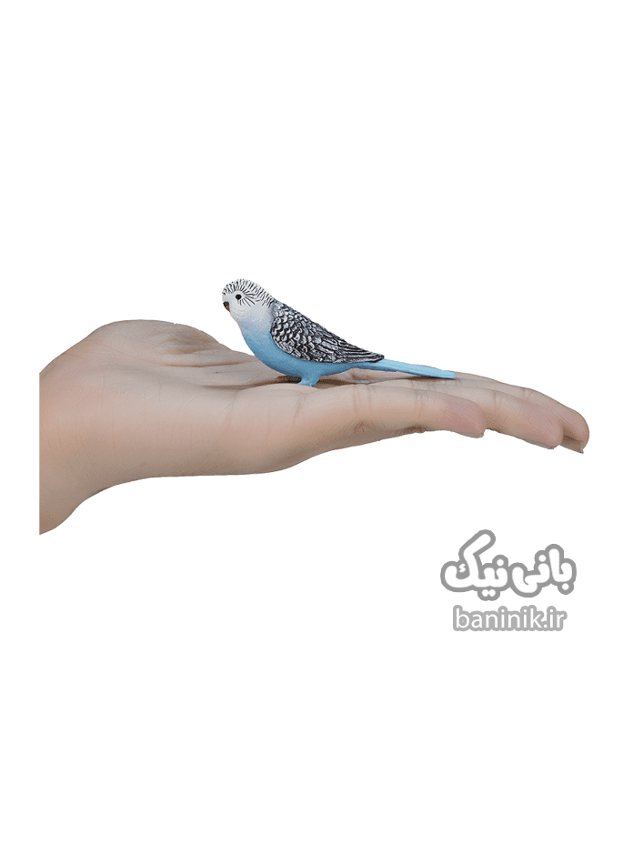 فیگور موجو سری مرغ عشق (آبی) Mojo Budgerigar (Blue) Figure — تصویر ۵