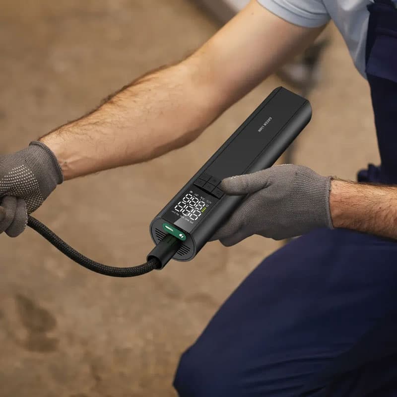 کمپرسور و پمپ باد شارژی صفحه نمایش دیجیتال گرین لاین مدل Green Lion Tire Inflator GL-A3 — تصویر ۵