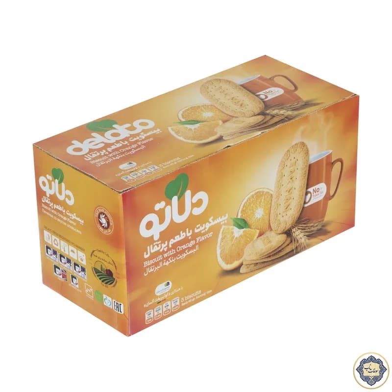 بیسکویت با طعم پرتقال دلاتو – 900 گرم