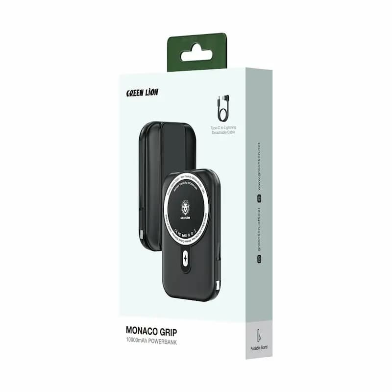 پاوربانک گرین لاین مدل مگ سیف موناکو گریپ | Green Monaco Grip 10000mAh PowerBank — تصویر ۶