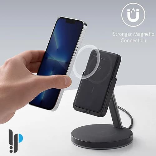 شارژر بی سیم و پاوربانک مگنتی انکر مدل 633 Magnetic Wireless Charger B25A7 — تصویر ۶