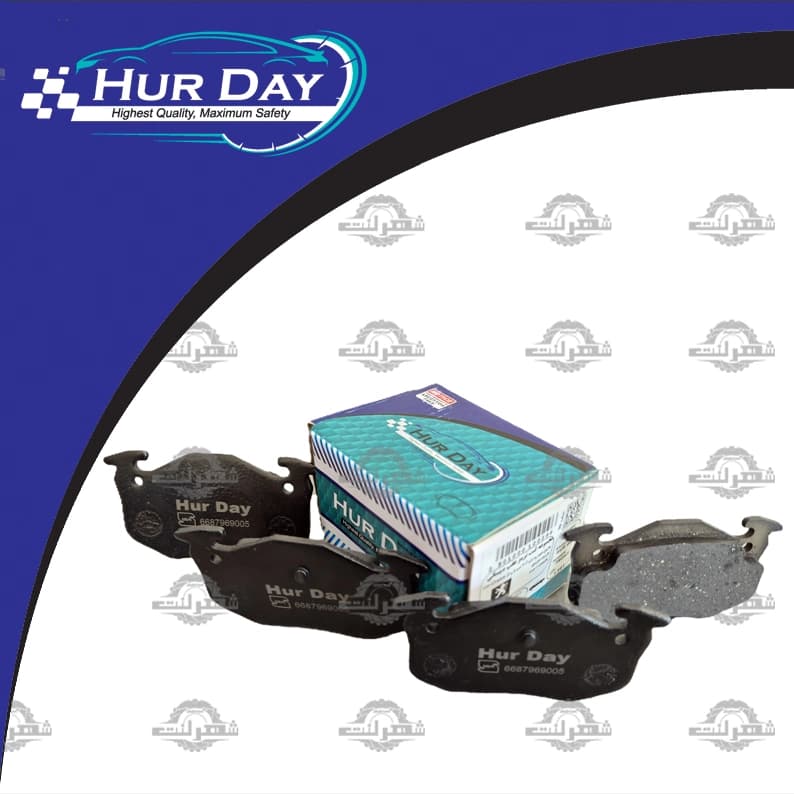 لنت ترمز عقب پژو 206 تیپ 5 مدل 1380تا1392 هوردی (HurDay) — تصویر ۴