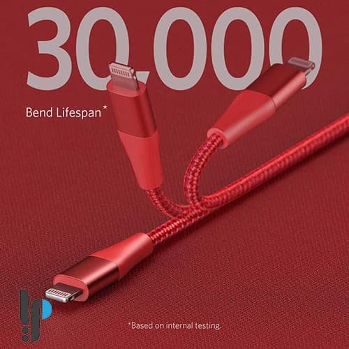 کابل تبدیل USB-C به لایتنینگ انکر مدل Anker A8653 طول 1.8 متر — تصویر ۴