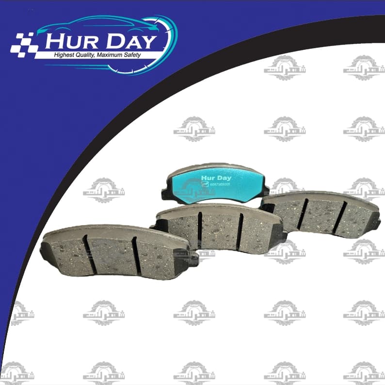 لنت ترمز جلو پژو 206 تیپ 5 (مدل 1392 به بالا) هوردی (HurDay) — تصویر ۵