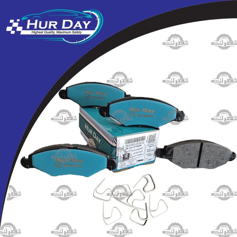 لنت ترمز جلو پژو 206 صندوقدار V20 مدل 1386-1392 هوردی (HurDay) — تصویر ۵