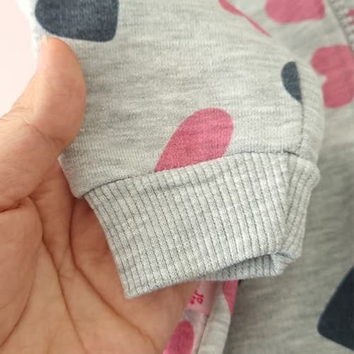 ست سویشرت و شلوار دخترانه کرک دار قلبی — تصویر ۵