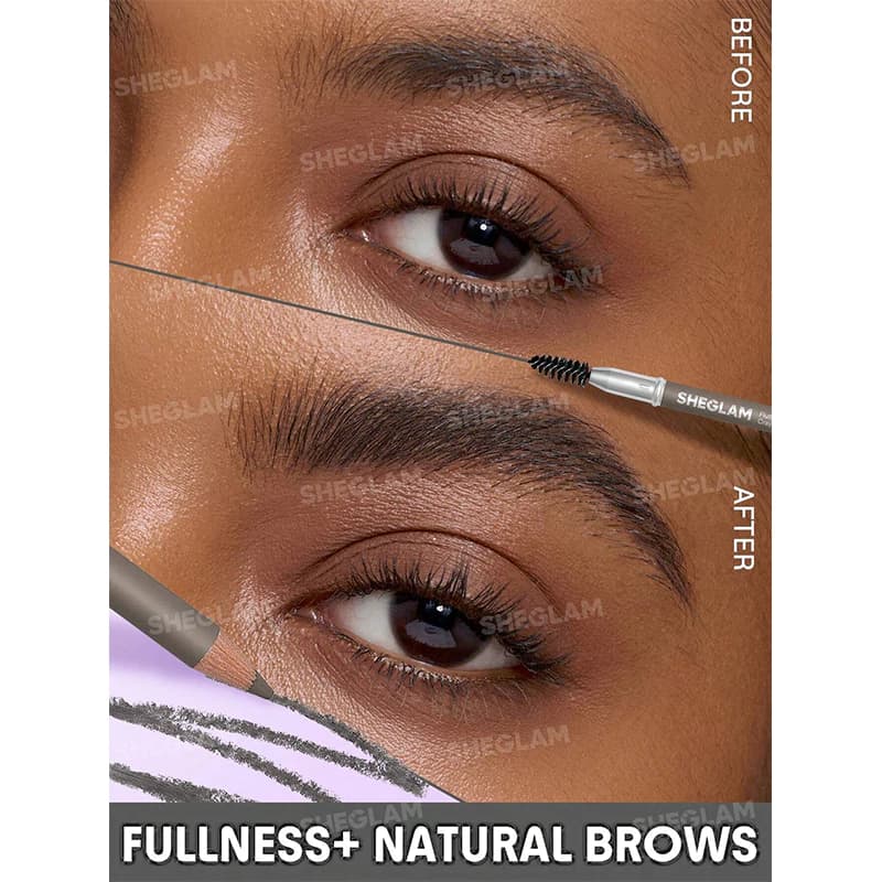 مداد ابرو دوکاره تراش دار شیگلم (Fluff Line Eyebrow Pencil Sheglam) — تصویر ۲