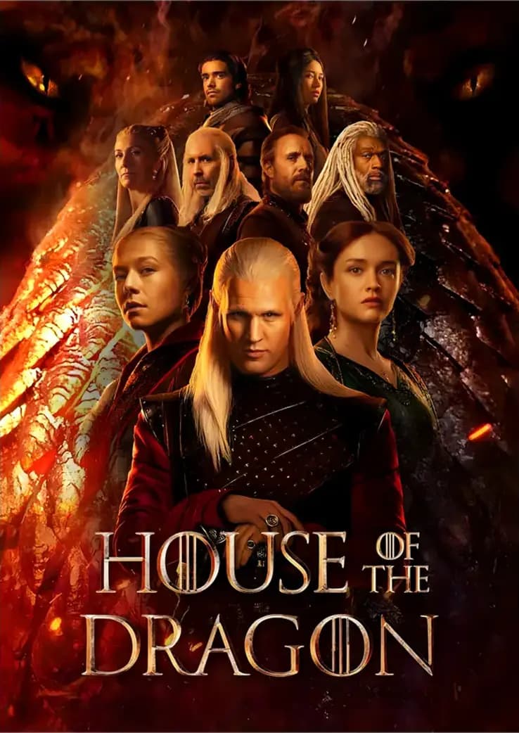 متال پوستر سریال House Of The Dragon کد N604