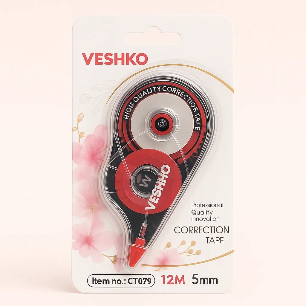 غلط گیر نواری Veshko Correction Tape – 12m x 5mm — تصویر ۵