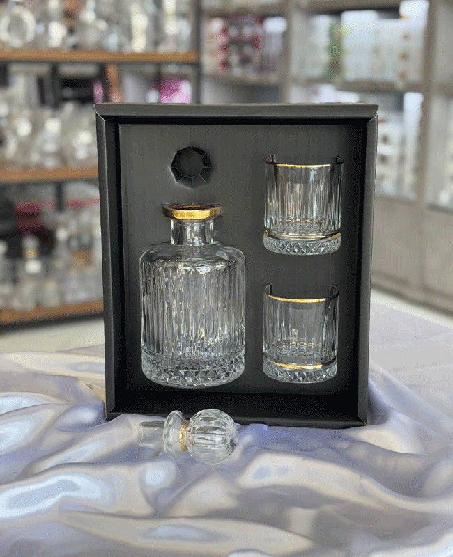 ست ۳ پارچه پارچ و لیوان لب طلایی ROSE HOME — تصویر ۲