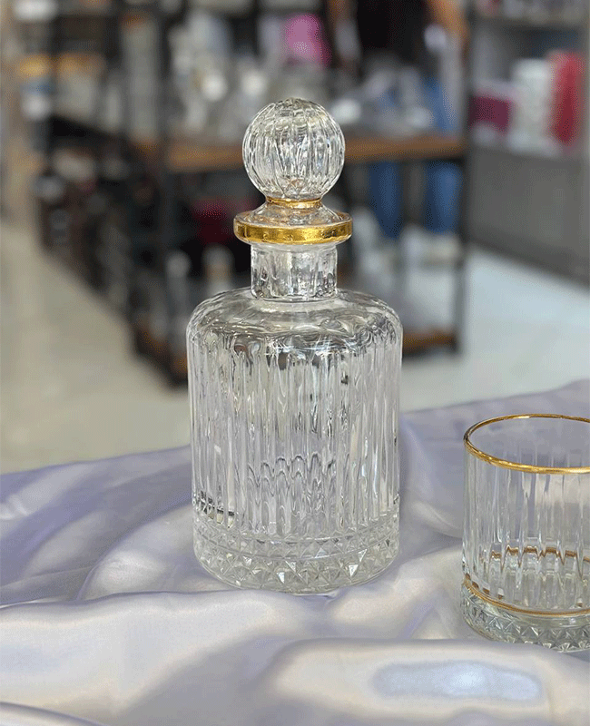 ست ۳ پارچه پارچ و لیوان لب طلایی ROSE HOME — تصویر ۶